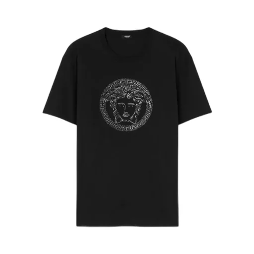 Versace Logo-Embellished Crewneck T-Shirt