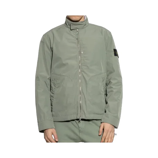 Stone Island Logo-Patch Zipped Jacket