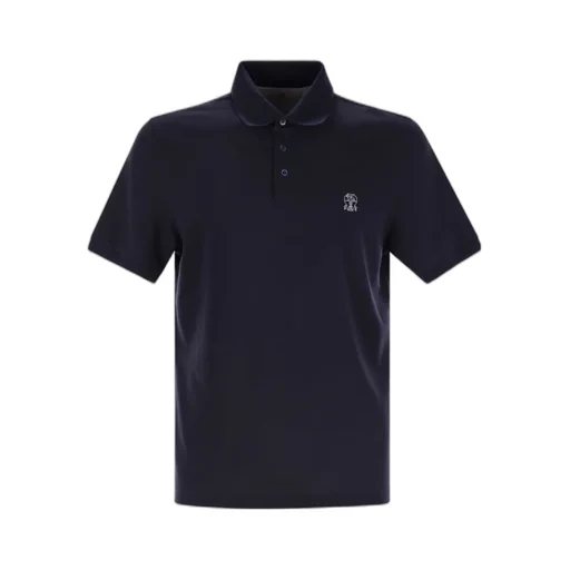Brunello Cucinelli Logo Detailed Short-Sleeved Polo Shirt