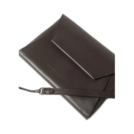 Brunello Cucinelli Duo Foldover Top Clutch Bag