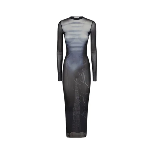 Mesh Round-Neck Dress