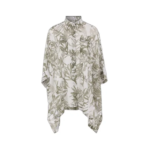 Brunello Cucinelli Graphic Printed Buttoned Shirt