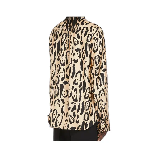 Sportmax Armony Animal Patterned Long-Sleeved Shirt
