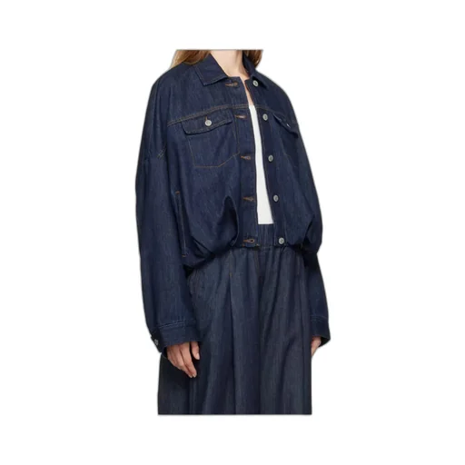 Long-Sleeved Denim Coat