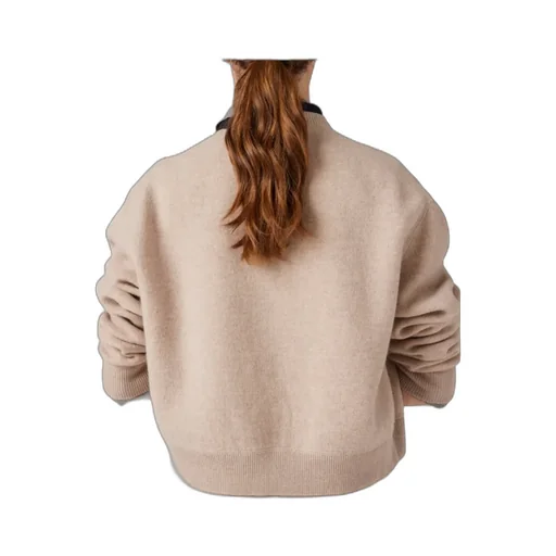 Miu Miu Logo-Intarsia Crewneck Jumper