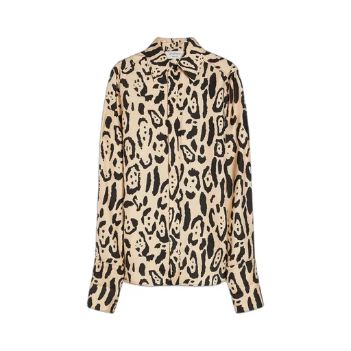Sportmax Armony Animal Patterned Long-Sleeved Shirt