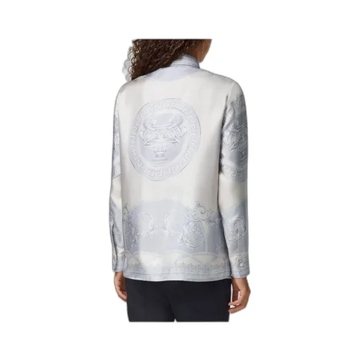 Versace Barocco-Printed Long-Sleeved Shirt