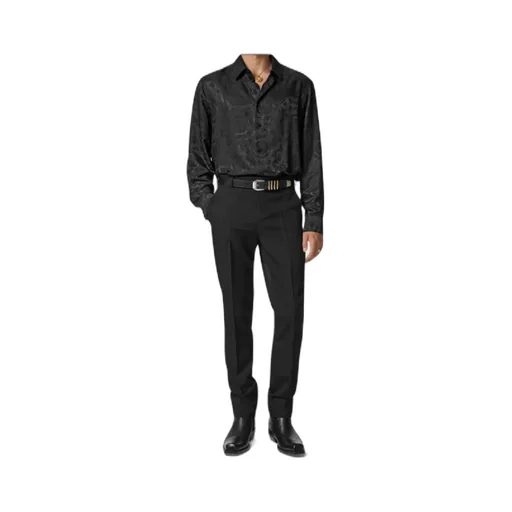 Versace Barocco-Jacquard Button-Up Shirt