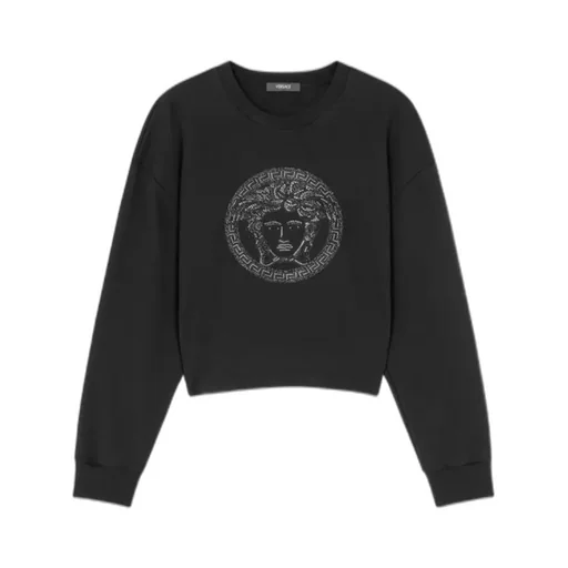 Versace Embellished Round-Neck Sweatshirt
