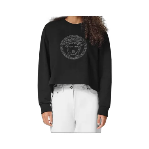 Versace Embellished Round-Neck Sweatshirt