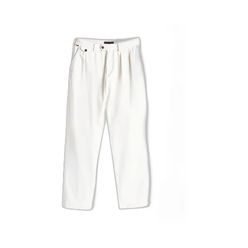 Twill Pleated Tapered Leg Chinos