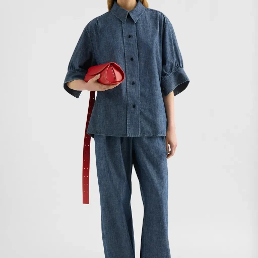 Cotton Chambray Trousers