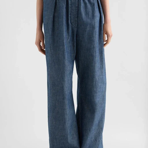 Cotton Chambray Trousers