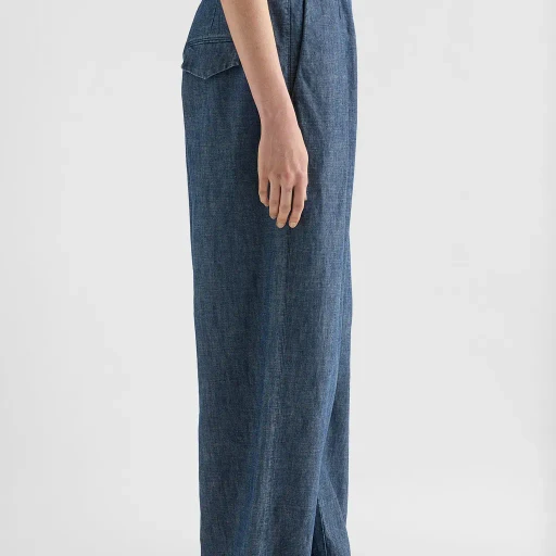 Cotton Chambray Trousers