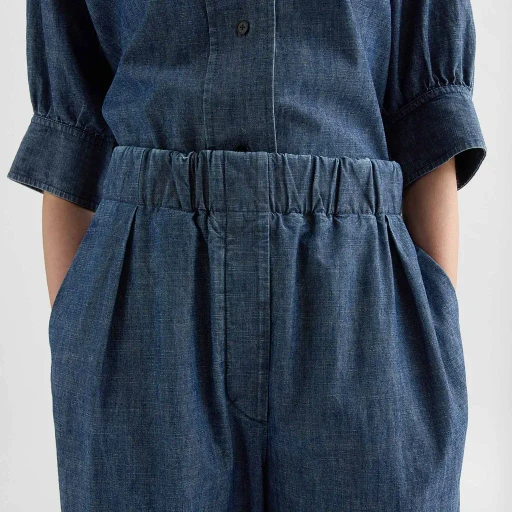 Cotton Chambray Trousers
