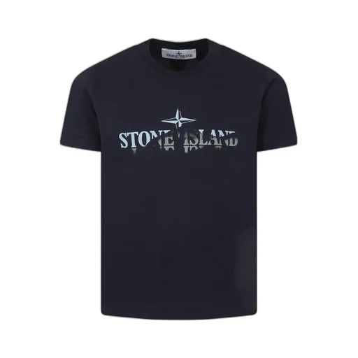 Stone Island Junior Logo Printed Crewneck T-Shirt