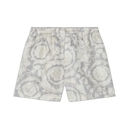 Versace Kids Barocco Printed Elastic Waist Shorts