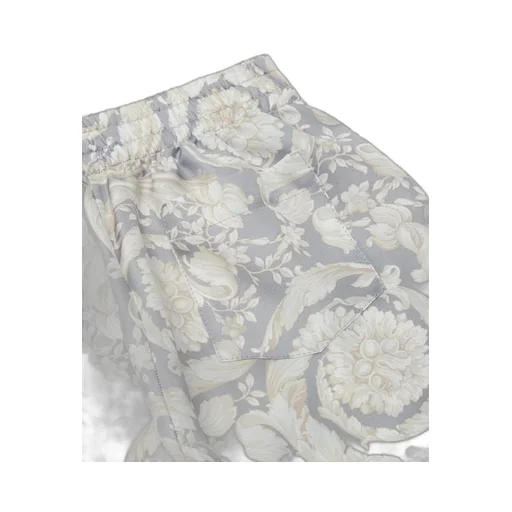 Versace Kids Barocco Printed Elastic Waist Shorts