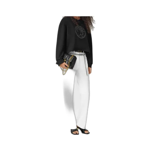 Versace Embellished Round-Neck Sweatshirt