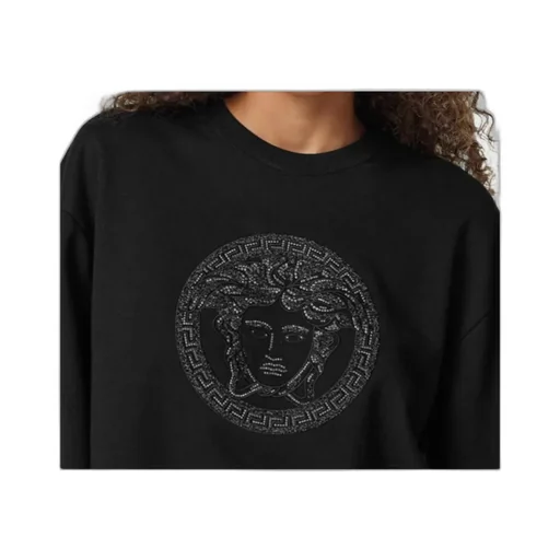 Versace Embellished Round-Neck Sweatshirt