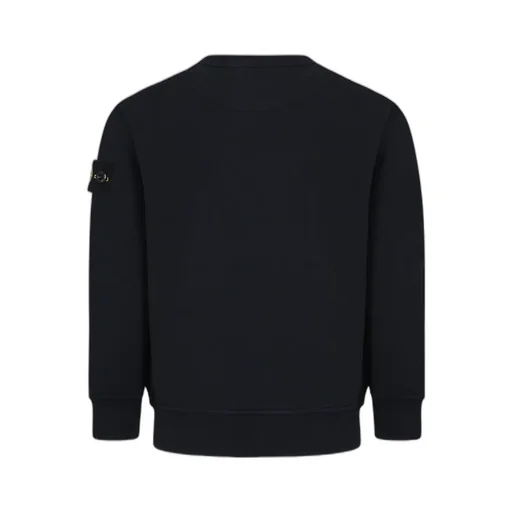Stone Island Junior Logo-Patch Crewneck Sweatshirt