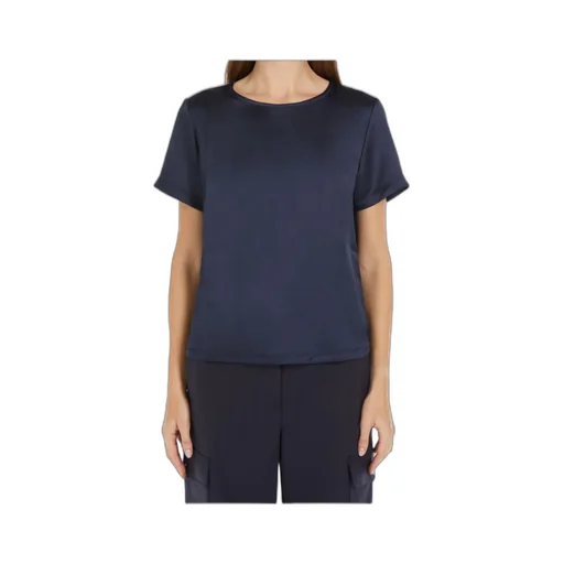 Satin And Jersey T-Shirt