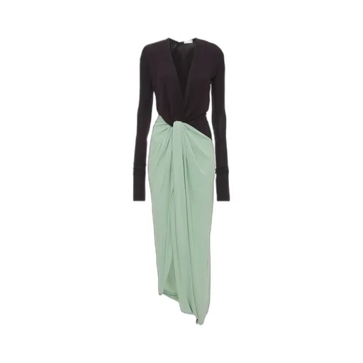 Long-Sleeved Knot Dress