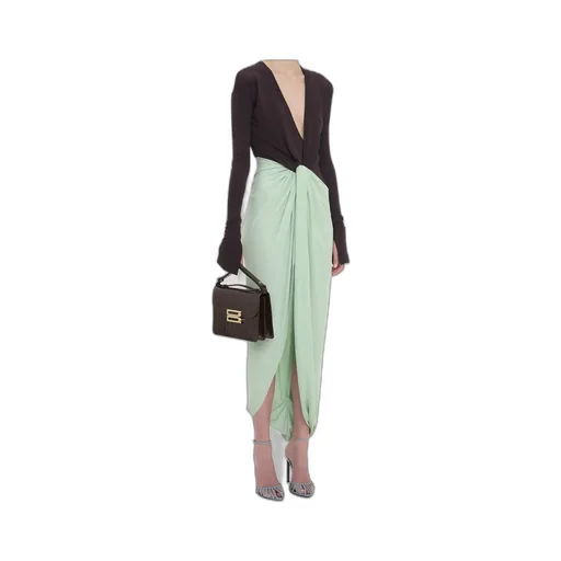 Long-Sleeved Knot Dress