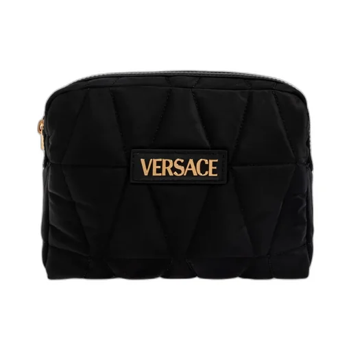 Versace Logo Plaque Zipped Belt Bag
