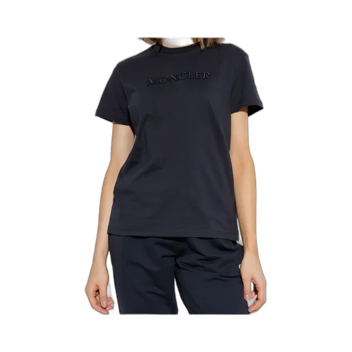 Moncler Logo Embroidered Crewneck T-Shirt