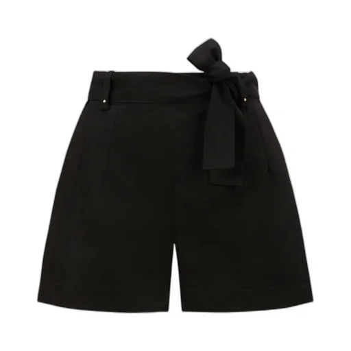 Moncler Pleat Detailed Belted Shorts