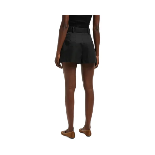 Moncler Pleat Detailed Belted Shorts
