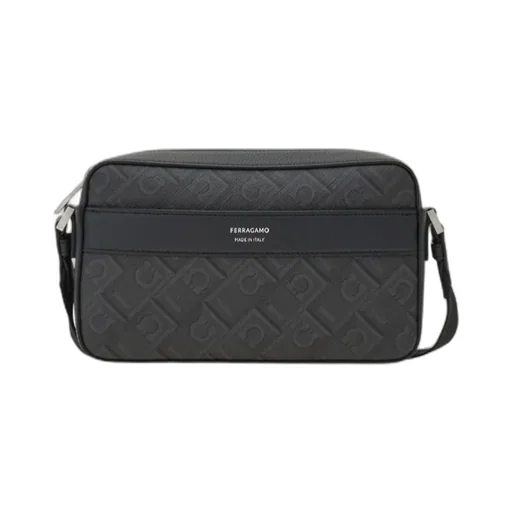 Ferragamo Monogram Jacquard Zipped Crossbody Bag
