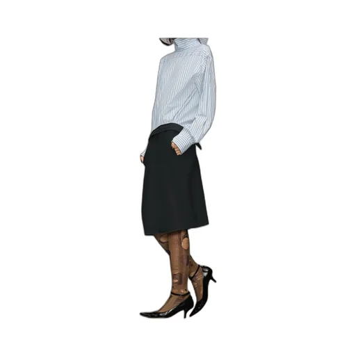 Reversed Stripe Shirtdress