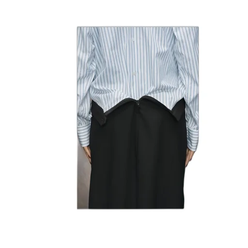 Reversed Stripe Shirtdress