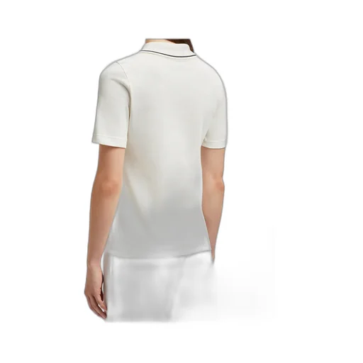 Moncler Logo Patch Piquet Polo Shirt