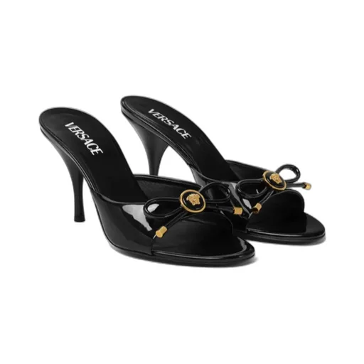 Versace Opera Bow Heeled Mules