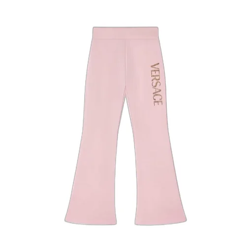 Versace Kids Logo Printed Flared Sweatpants