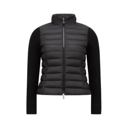 Moncler Logo Patch Padded Zip-Up Cardigan