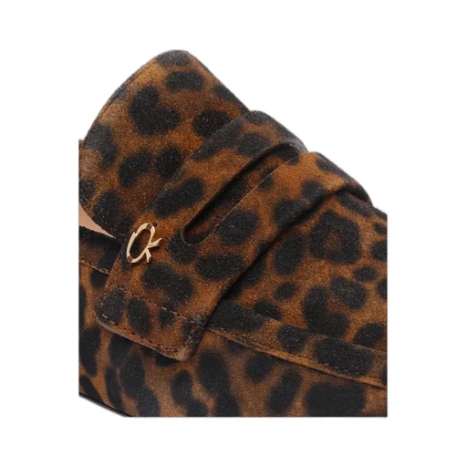 Gianvito Rossi Giorgia Loepard Printed Loafers