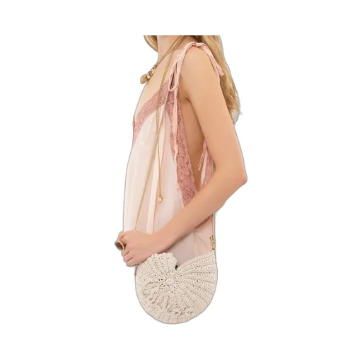 Chloé Logo Detailed Woven Crossbody Bag