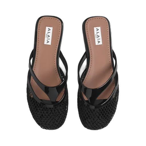 AlaÏA Infradito Flat Mules