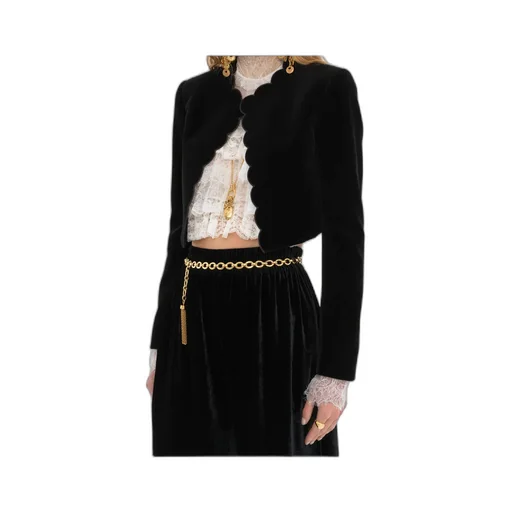 Chloé Velvet Scalloped Spencer Jacket