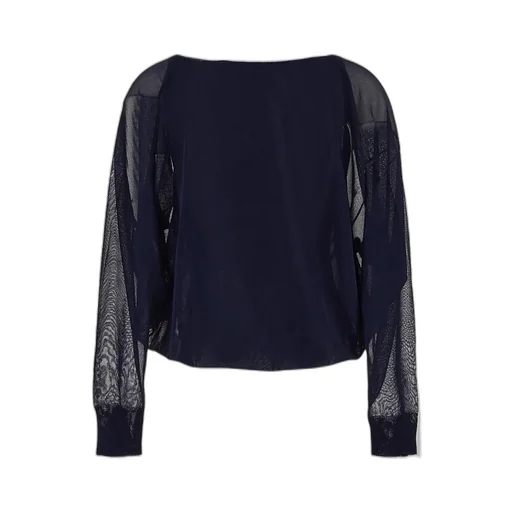 AlaÏA Semi-Sheer Crewneck Cardigan