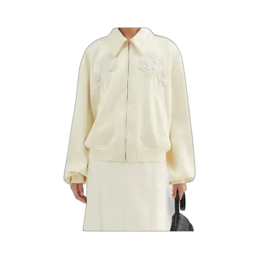 Jil Sander Duchess-Satin Zip-Up Jacket