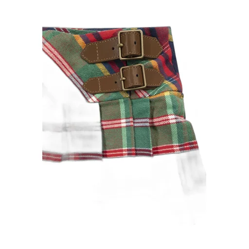 Polo Ralph Lauren Kids Plaid Pleated Twill Wrap Skirt