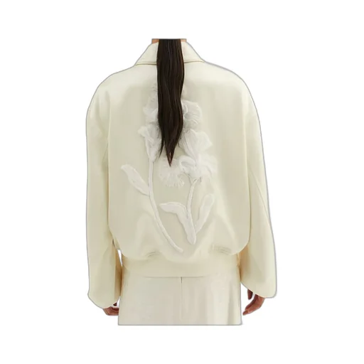 Jil Sander Duchess-Satin Zip-Up Jacket