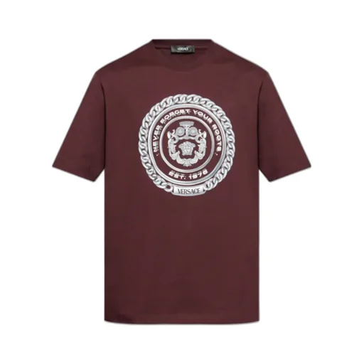 Versace Never Forget-Printed Crewneck T-Shirt