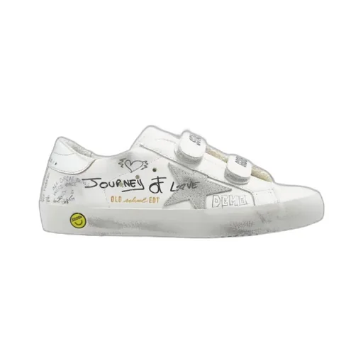 Golden Goose Kids Touch-Strap Old School Sneakers