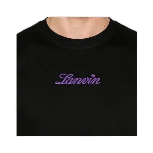 Lanvin Logo Embroidered Crewneck T-Shirt